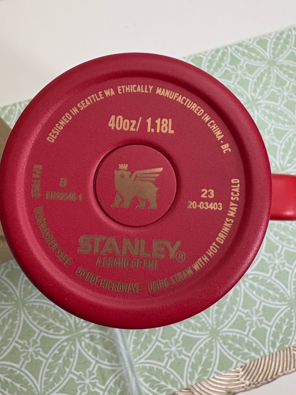 NWT Stanley Red and Gold Quencher H2.0 Tumbler - Picture 3 of 6